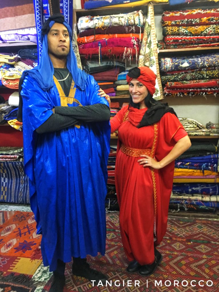 Pick up a new rug or wardrobe to remember your time in Tangier!