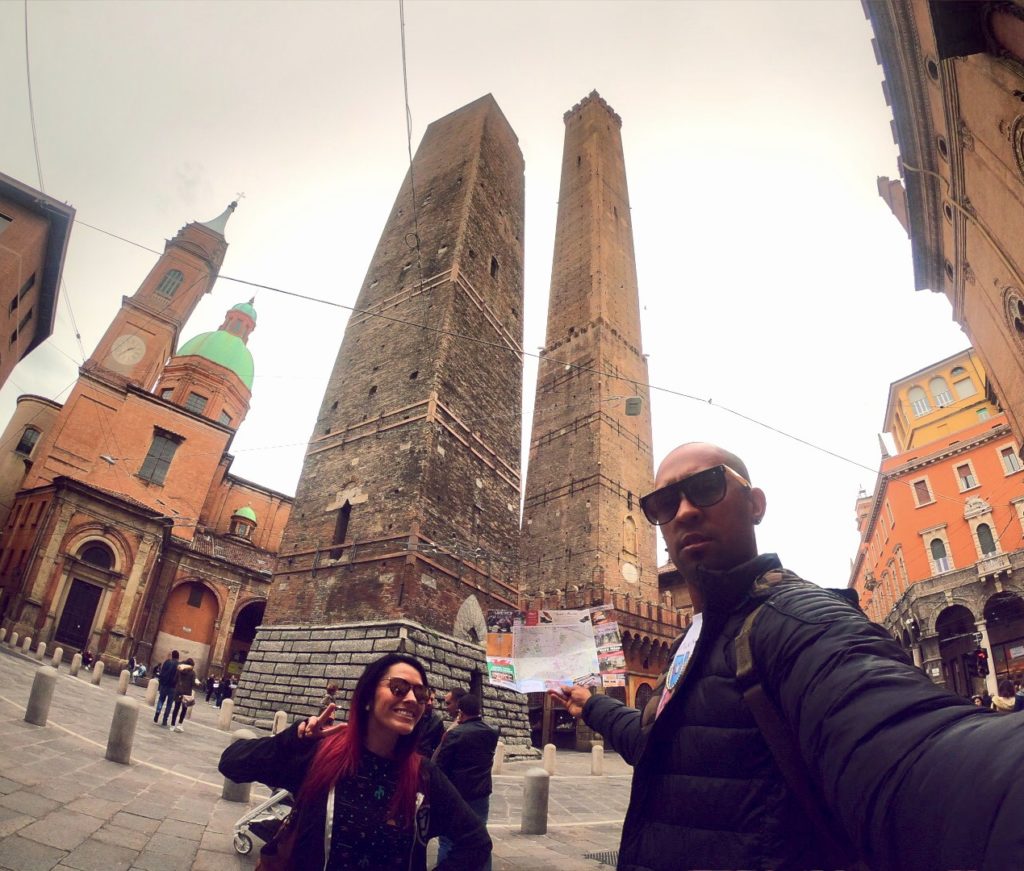 The Two Towers in Bologna are iconic structures of this Italian city