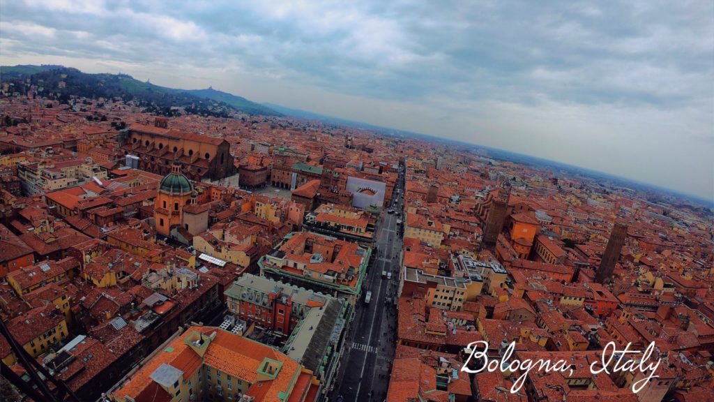 The view of the city from the Two Towers is unbeatable. Wear comfortable walking shoes when visiting Bologna!