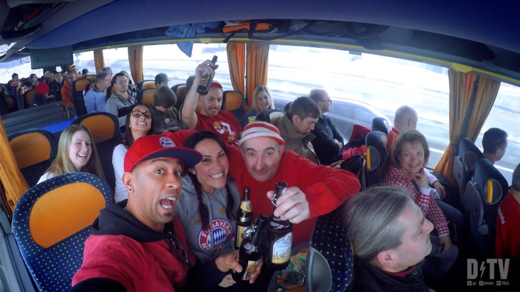 The best way to attend an FC Bayern Munich game while living in Germany? Charter a bus!