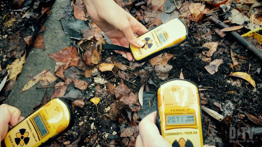 On the tour of the Chernobyl zone, you can use Geiger counters to see how radioactive the sight still is