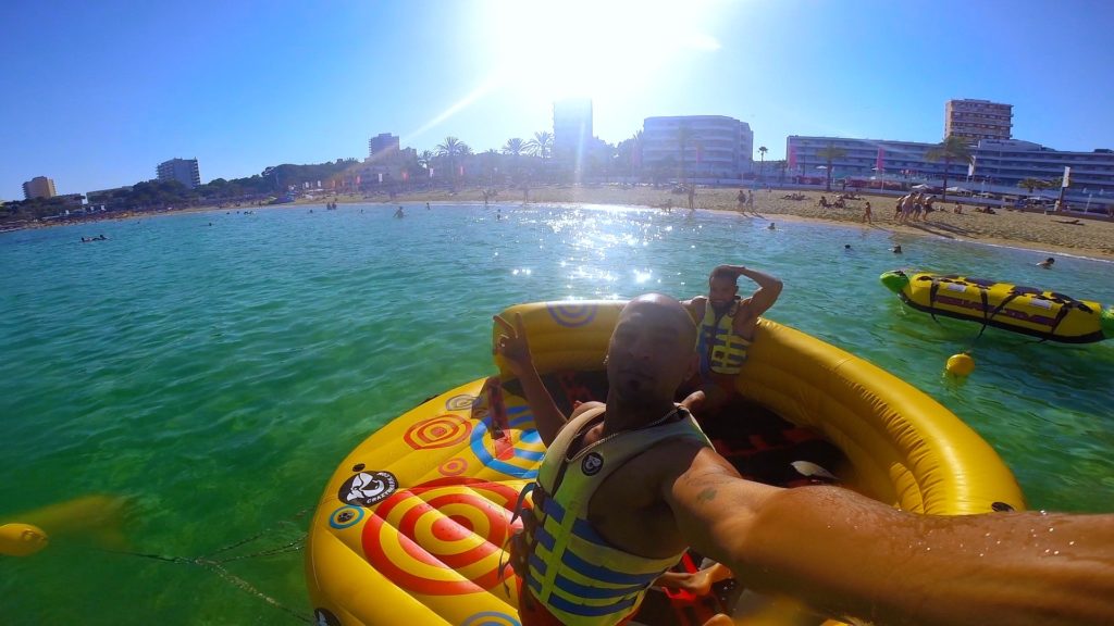 Grab a few friends and rent an intertube at the Mallorca beaches!