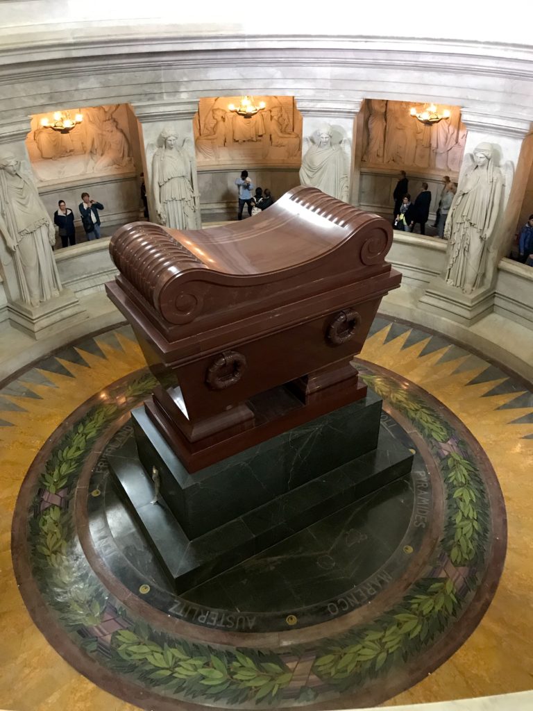 Napoleon's tomb resides in Les Invalides, a museum on French military history