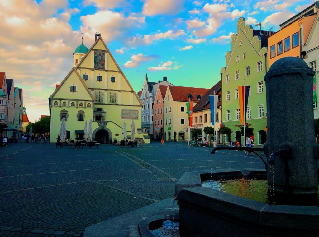 The Weiden marktplatz is home to the farmer's market, Christmas market, bürgerfest, and more