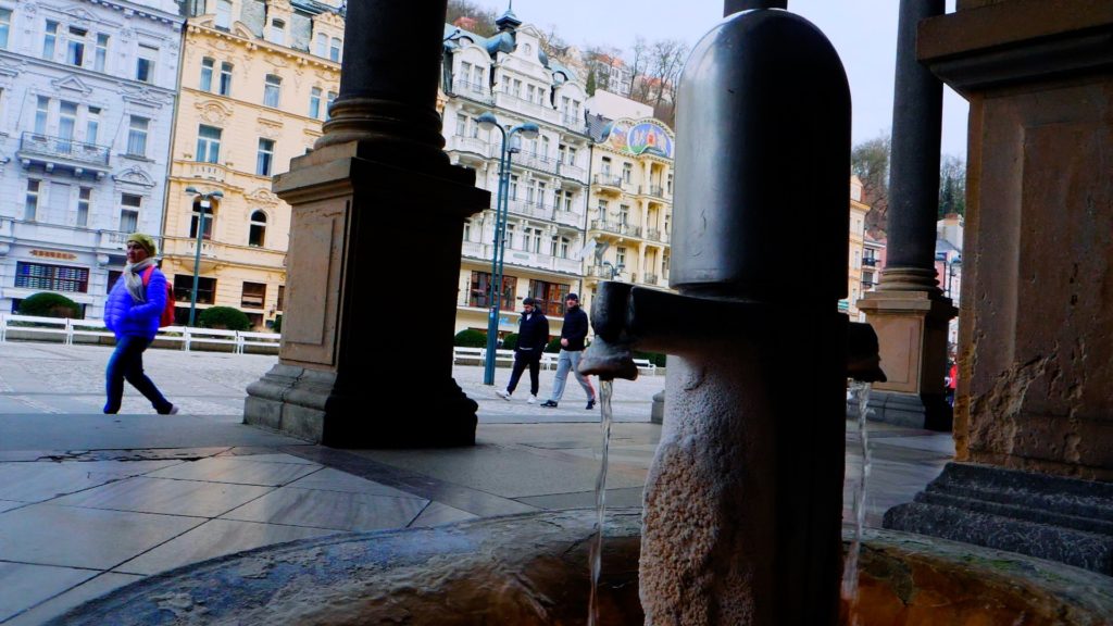 You'll find these mineral water fountains throughout Karlovy Vary, Czech Republic (bring your own cup!)