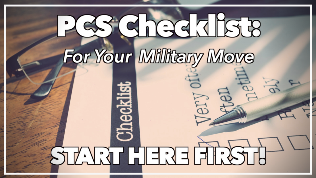 my military life pcs checklist